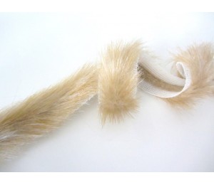 Borte Fell - Pelzimitat beige braun